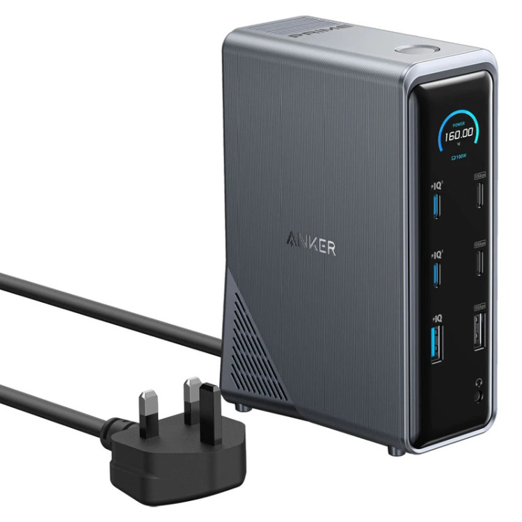 هاب شارژر رومیزی ANKER مدل A83B62A1 160W - مشکی
