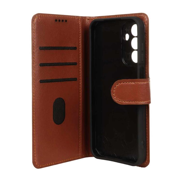 کیف موبایل چرمی مگنتی محافظ لنزدار Samsung Galaxy A15