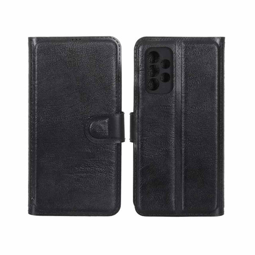 کیف موبایل چرمی مگنتی محافظ لنزدار Samsung Galaxy A13 4G - مشکی