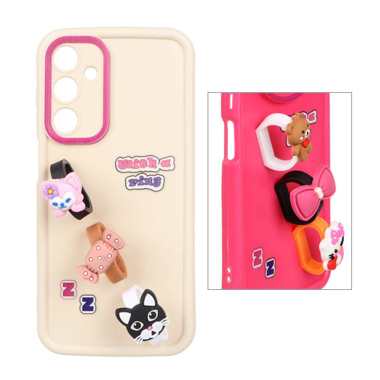 قاب Solid Case عروسکی انگشتی Samsung Galaxy A25 5G - طرح 18