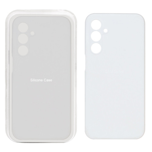 قاب سیلیکونی پاک کنی محافظ لنزدار اورجینال Samsung Galaxy A25 5G - سفید (پک اصلی)