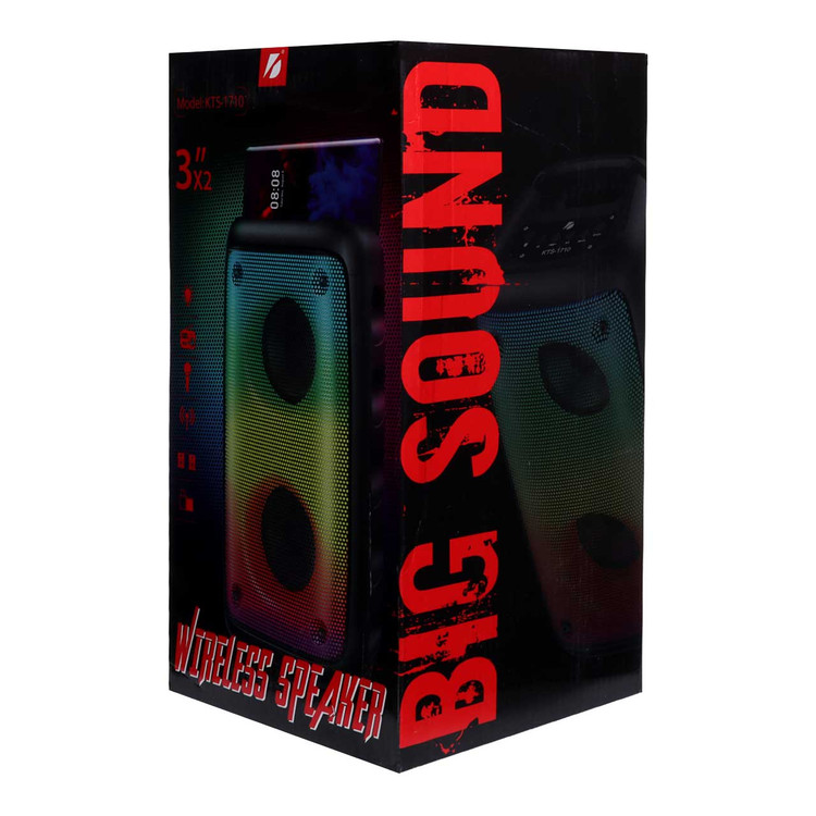 اسپیکر بی سیم BIG SOUND مدل KTS-1710 - مشکی