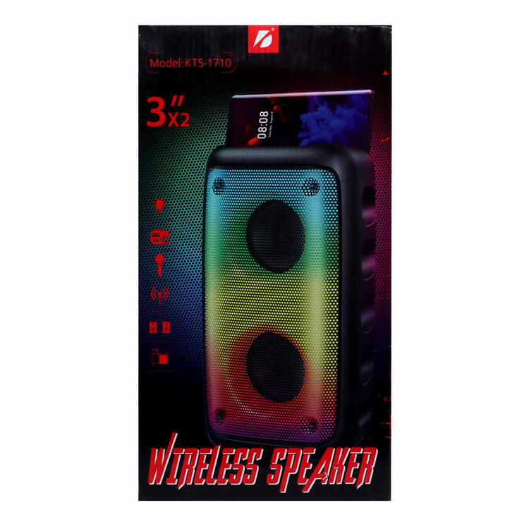 اسپیکر بی سیم BIG SOUND مدل KTS-1710 - مشکی