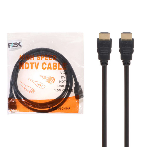 کابل 1.5 متری FEX HDMI - مشکی - RYL