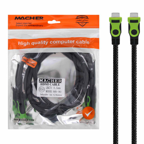 کابل MACHER HDMI طول 1.5 متر مدل RYL - MR-90