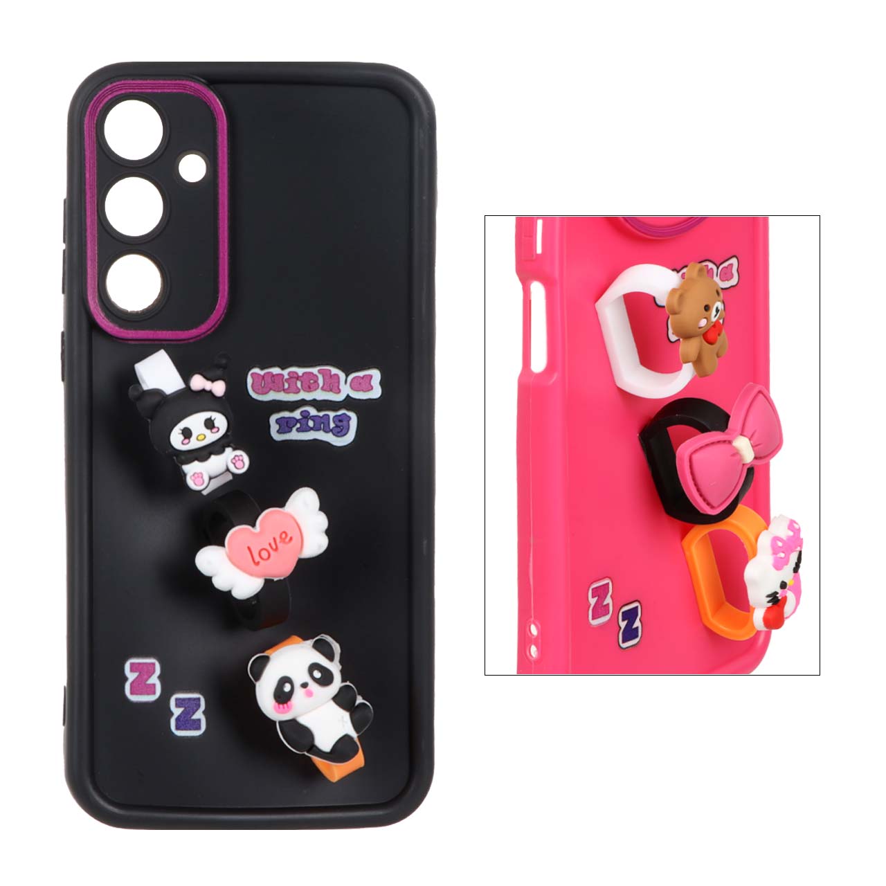 قاب Solid Case عروسکی انگشتی Samsung Galaxy A35 - طرح 25