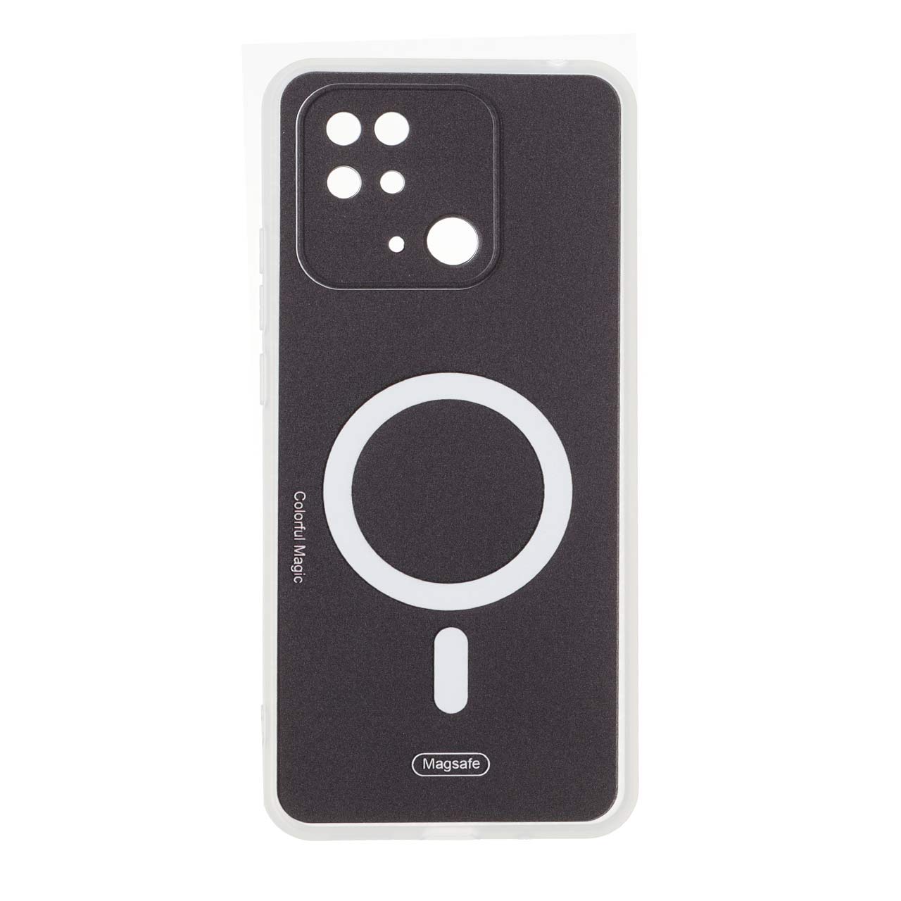 قاب Colorful Magic طرح مگ سیف محافظ لنزدار Xiaomi Redmi 10C / Redmi 10 Power / Poco C40 - مشکی