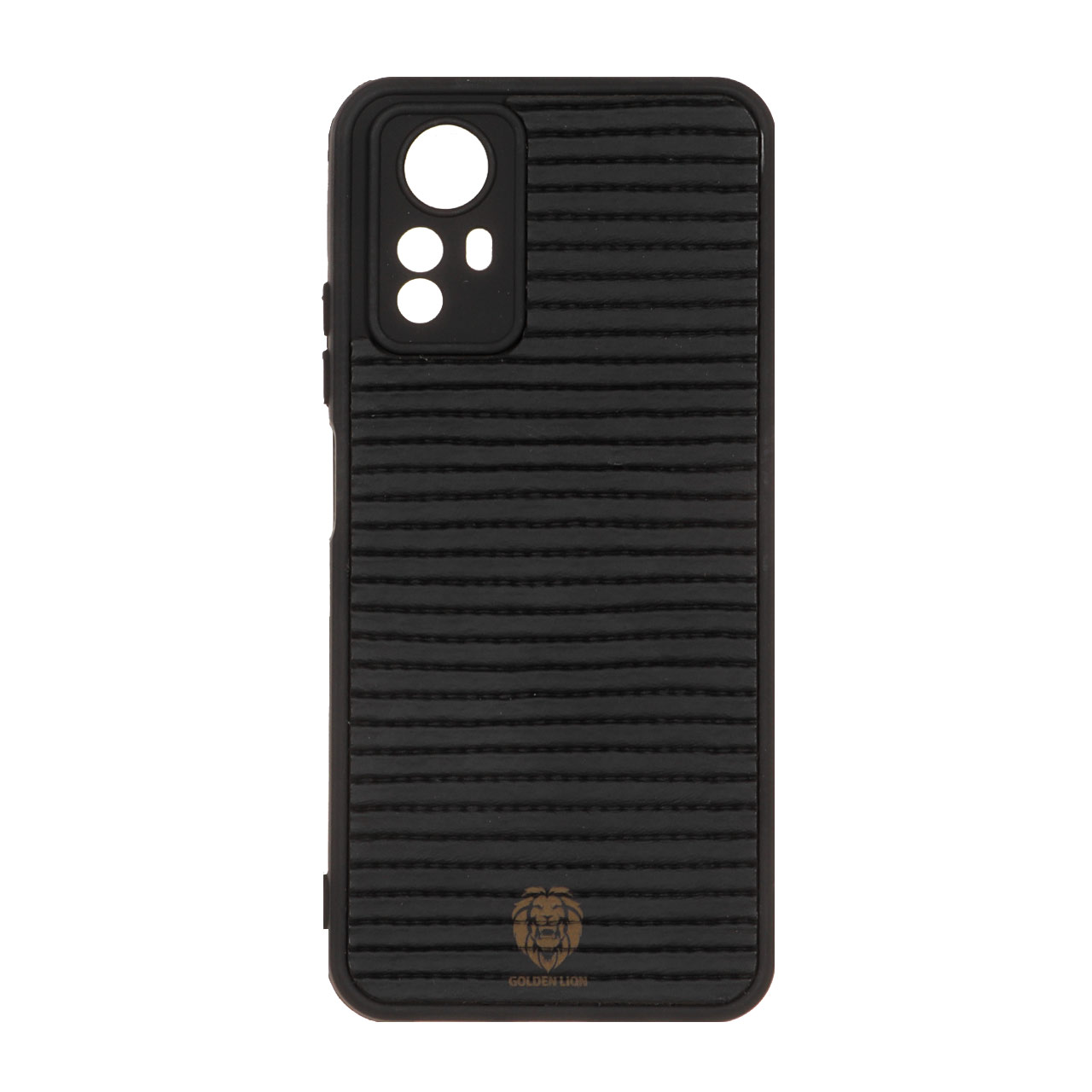 قاب Golden Lion شیاردار Xiaomi Redmi Note 12S - مشکی