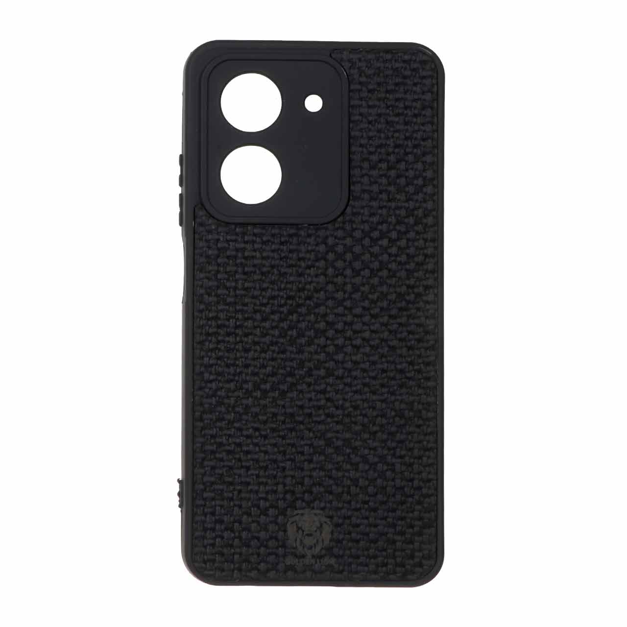 قاب طرح چرم حصیری Golden lion مدل Xiaomi Redmi A5 / Poco C71 - مشکی