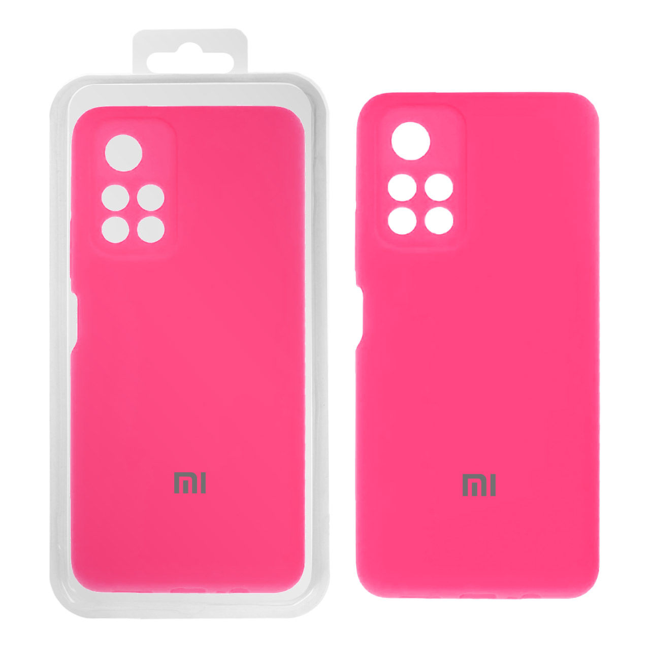 قاب سیلیکونی های کپی مدل Xiaomi Poco M4 Pro - سرخابی (پک دار)