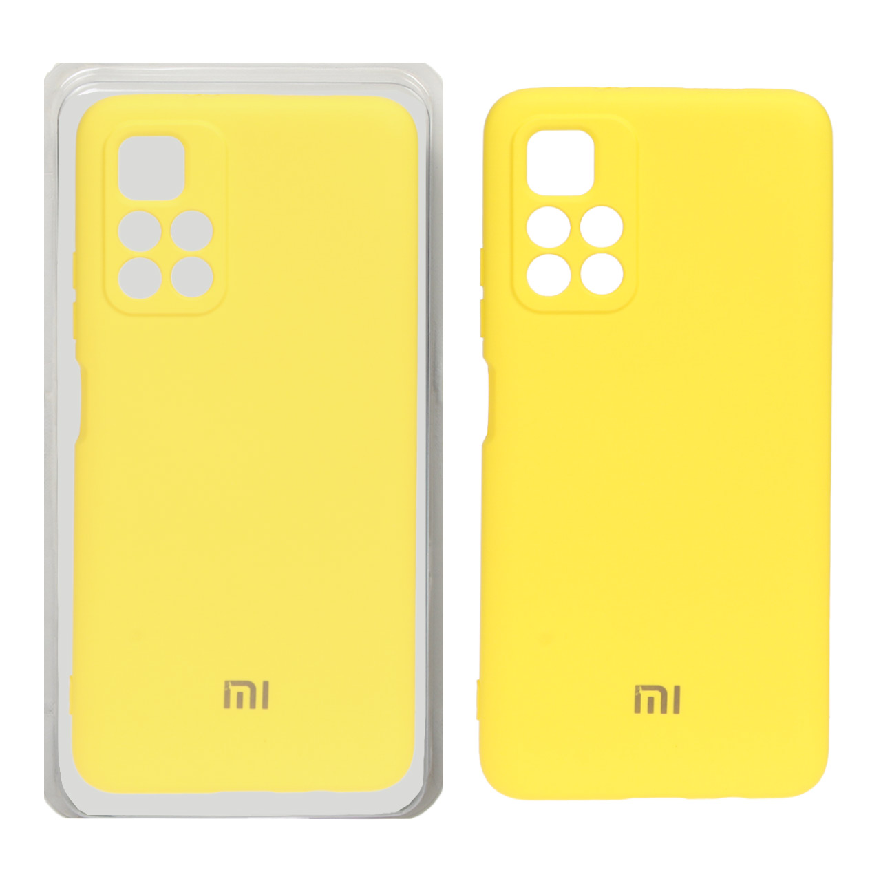 قاب سیلیکونی های کپی مدل Xiaomi Poco M4 Pro - زرد (پک دار)