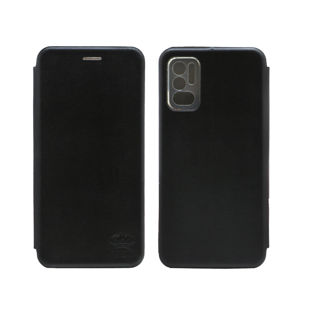 کیف چرمی محافظ لنزدار موبایل Xiaomi Redmi Note 10-5G / Poco M3 Pro / Note 11 SE- مشکی