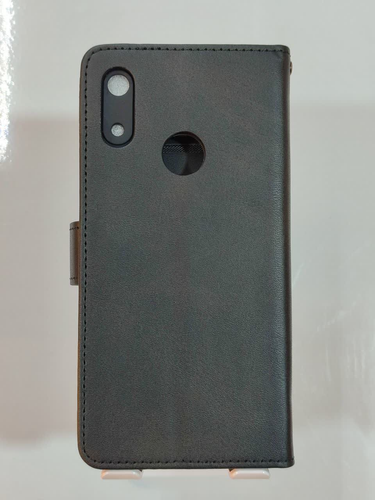 کیف چرمی موبایل مگنتی محافظ لنزدار KRF مدل Huawei Y6 (2019) / Y6 Prime (2019) / Y6s / Honor 8a - مشکی