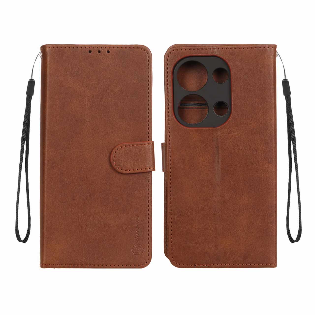 کیف موبایل مگنتی Nillkin مدل Xiaomi Redmi Note 14S / Note 13 Pro 4G / M6 Pro 4G - قهوه ای