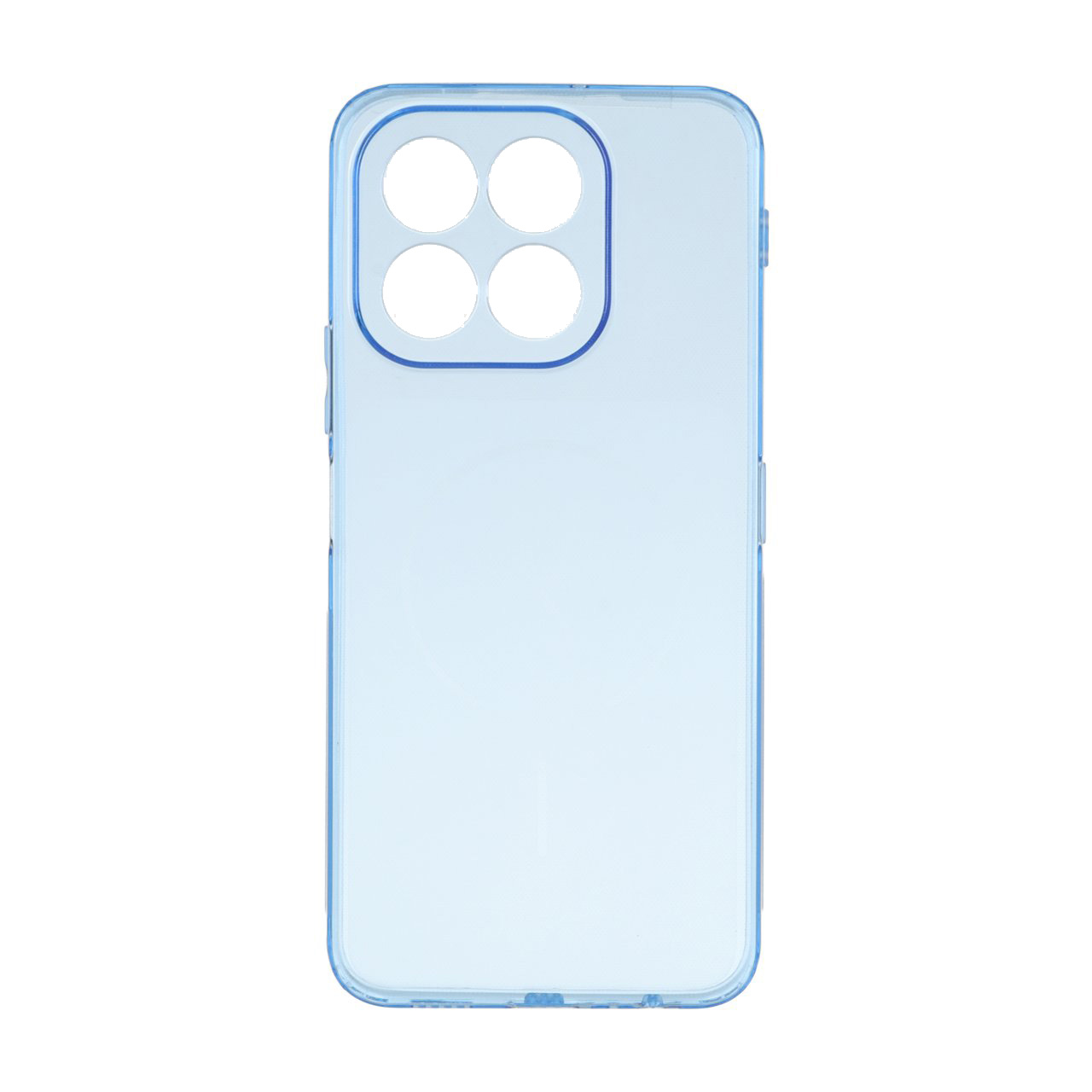 قاب ژله ای شفاف مستطیلی طرح مگ سیف Spark مدل Honor X6c - آبی