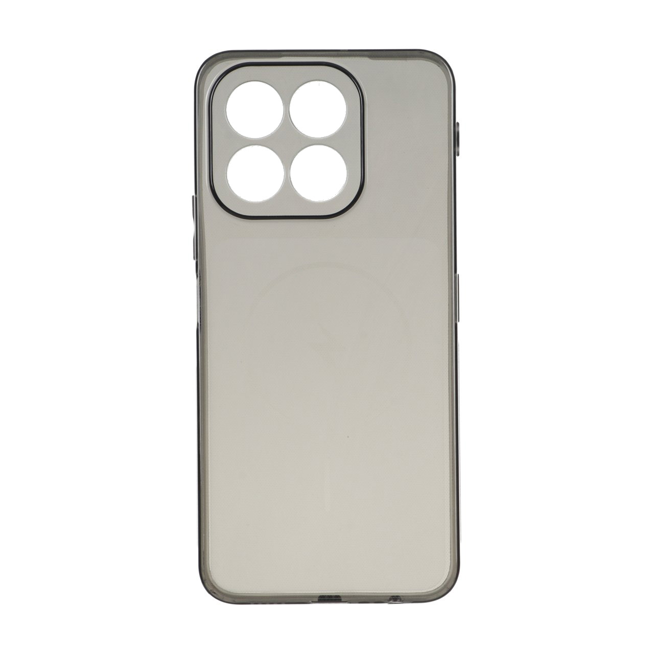 قاب ژله ای شفاف مستطیلی طرح مگ سیف Spark مدل Honor X6c - مشکی