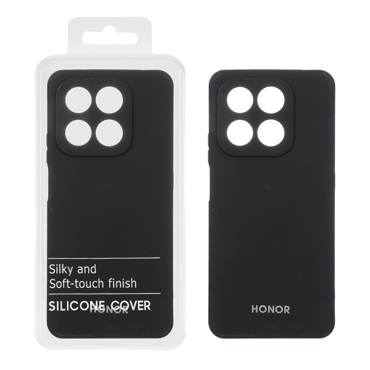 قاب نیو سیلیکون محافظ لنزدار RFF مدل Honor X7d - مشکی (پک دار)