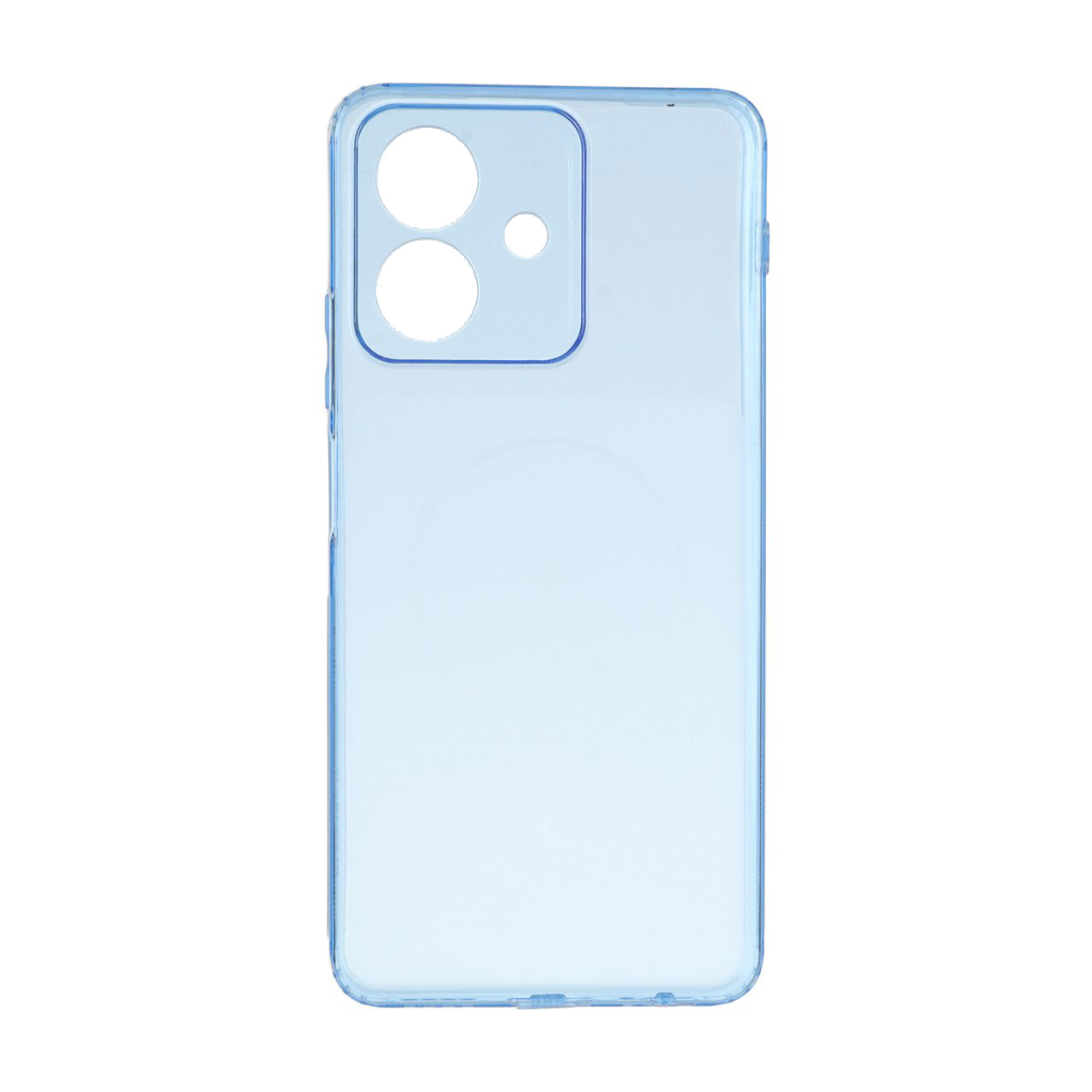 قاب ژله ای شفاف مستطیلی طرح مگ سیف Spark مدل Honor Play 10 - آبی